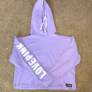 Victoria secret crop top sweat shirt